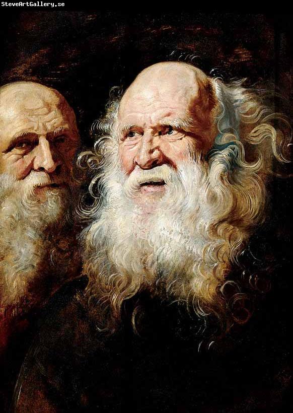 Peter Paul Rubens Study Heads of an Old Man